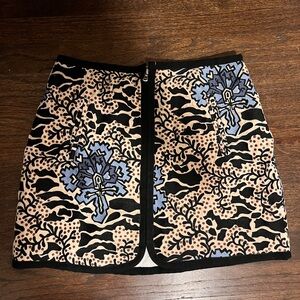 Sea New York Black and Blue Floral Quilted Skirt